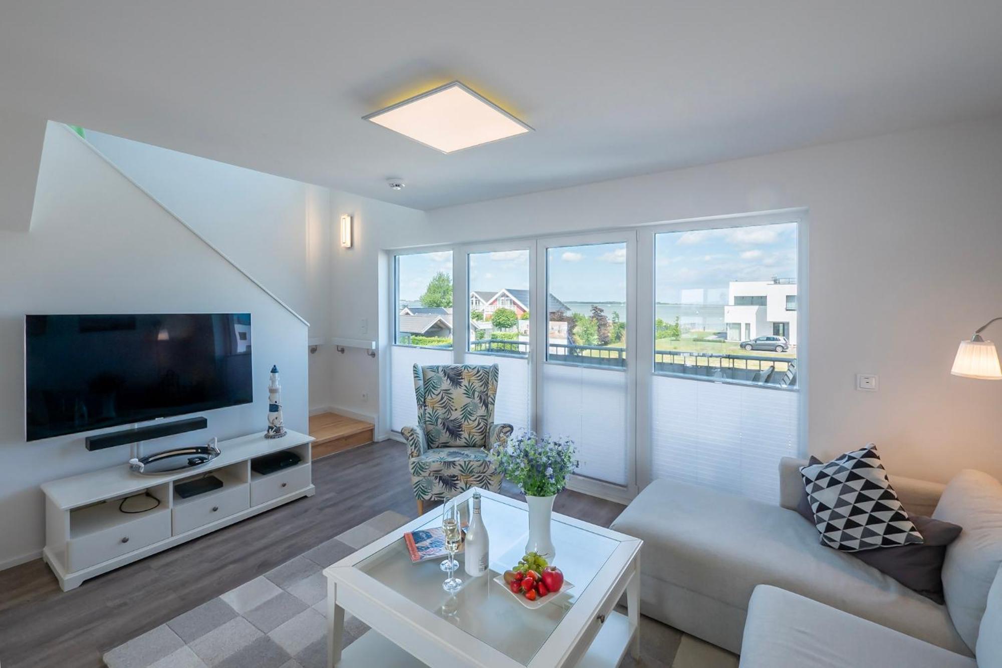 Maisonette Fewo Ostseeflair By Seeblick Ferien Oro, Erste Wasserreihe, E-Saeule Ольпеніц Екстер'єр фото